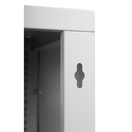 RACK 19'' 4U 600x350mm Graue Stahltür