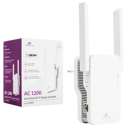 Opakovač SP-RE12 MESH LAN/WAN Wi-Fi 5 AC1200