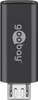 USB-C Stecker microUSB 2.0 Adapter Goobay BLK