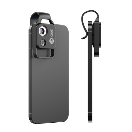 Digital microscope lens for phone 200x LED