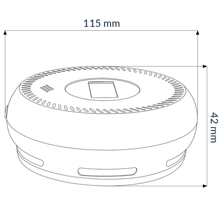Czujnik czadu i dymu Tuya Spacetronik SL-DCS05