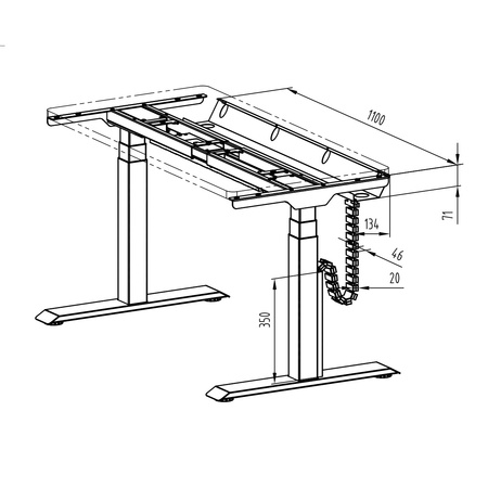 Spacetronik ERGOLINE cable mount SPK-531G