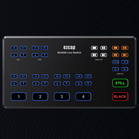 Mikser wideo audio 4xHDMI 1080p60 EZCAP328