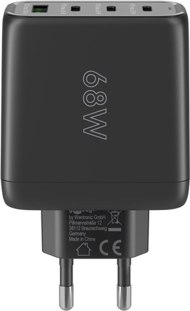 3x USB-C USB-Netzladegerät 68W Goobay BLACK