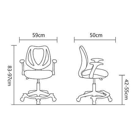 Fotel obrotowy dziecięcy Spacetronik XD SPC-XD08P