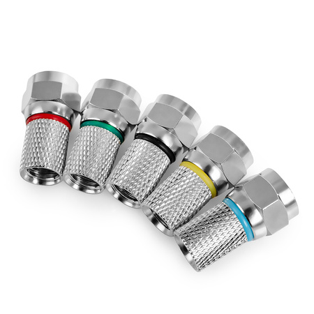 F screw-on connector MIX 6.5mm/22.5mm TV-FT07 50pcs