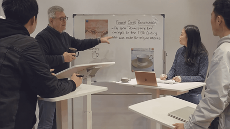 Buddy 03 nastaviteľný stôl na vozíku Biely