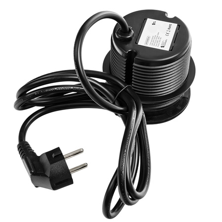 Spacetronik SPS-R1D3B V2 round tabletop socket