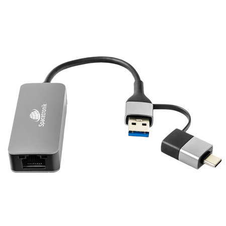 Spacetronik USB-C USB 3.2 to 2.5Gbps LAN Adapter External Network Adapter
