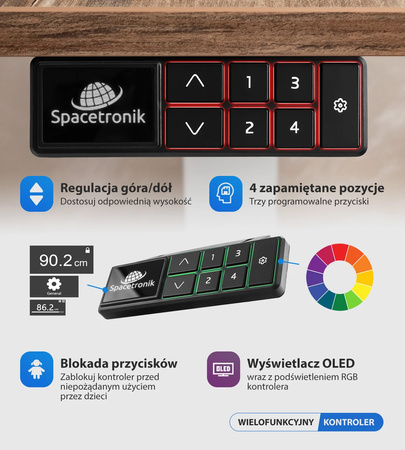 Elektrický stolový stojan Spacetronik SPE-221OB