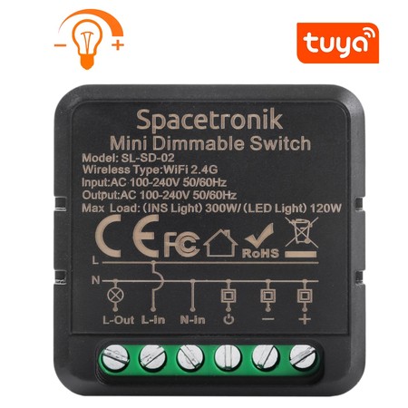 Mini Dimmer ściemniacz światła SMART WiFI Tuya