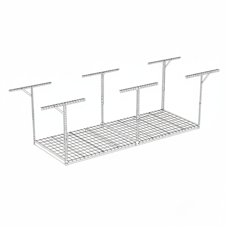 Półka sufitowa garażowa 450kg Spacetronik SPG-102 244x122