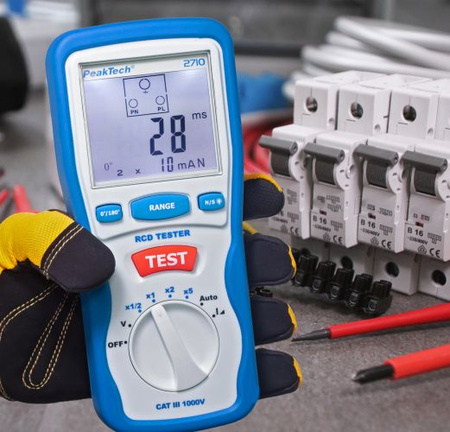 PeakTech 2710 RCD-Sicherungsprüfgerät