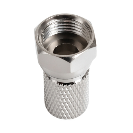 F-Stecker zum Aufschrauben Große Mutter 7,0mm/20mm TV-FT04 100St