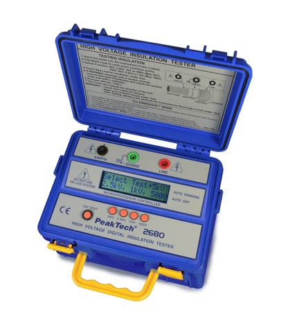 Digitální 5 kV tester izolace PeakTech 2680