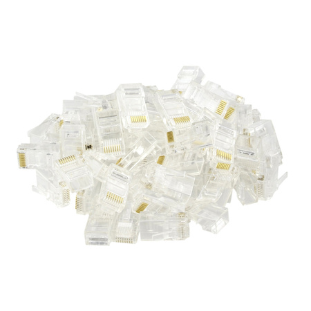 RJ45 cat.6 UTP straight-through connector PT-RJ456UT-1 100pcs