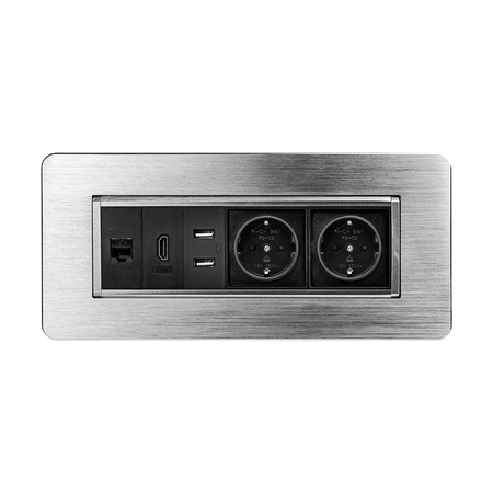 Spacetronik SPS-O26S V2 countertop swivel socket