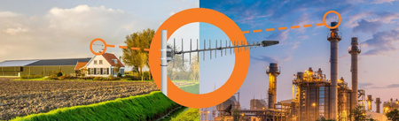 Zestaw anten 5G/WiFi MIMO2x2 Poynting LPDA-500-LTE