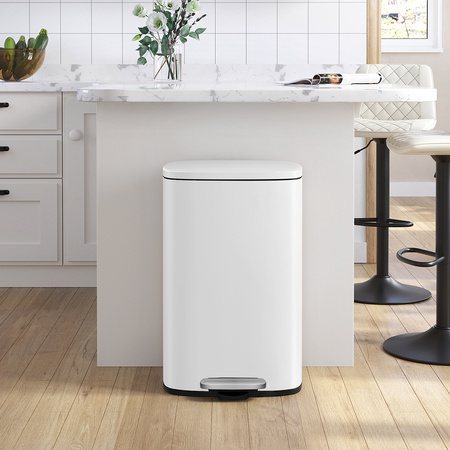 Funky Trash Can White Black Spacetronik Pojedynczy