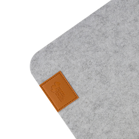 Mata filcowa z korkiem jasnoszara 80x40cm SPB063