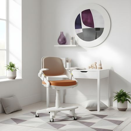 Fotel obrotowy dziecięcy Spacetronik SPC-XD10H Brązowe