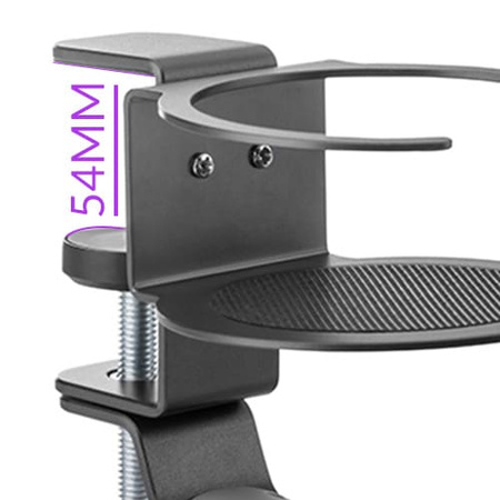 Spacetronik SPB-020B headphone and cup holder