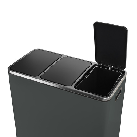 Funky Trash Can Gray Black Spacetronik Potrójny