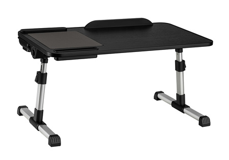 Beddy S Adjustable Bed Table Black Beech