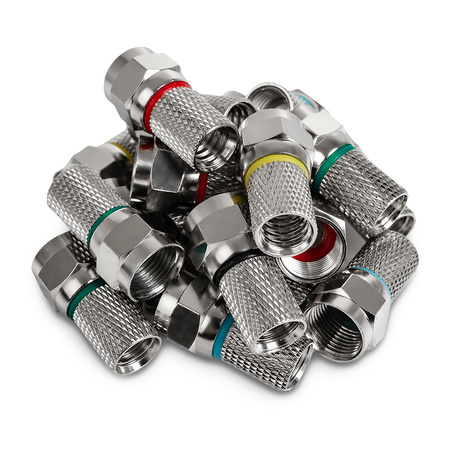 F screw-on connector MIX 6.5mm/22.5mm TV-FT07 50pcs