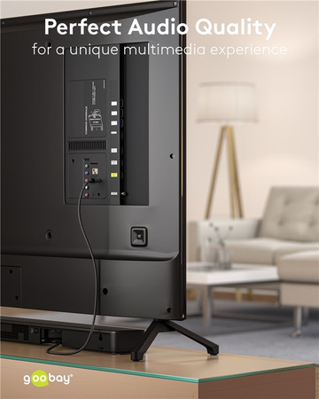 Kabel Optyczny Toslink Goobay Plus TEXTIL 1m