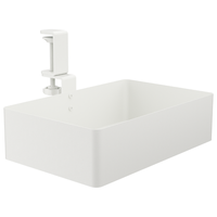 Boczny organizer do biurka na zacisk 25×17×15 cm biały SPB148W