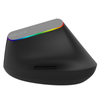 Bezprzewodowa mysz pionowa Delux M618C RGB czarna