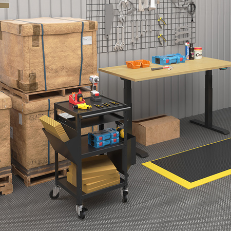 Spacetronik SPC-140B pedestal cart on wheels