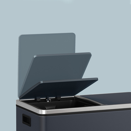 Funky Trash Can Gray Black Spacetronik Podwójny