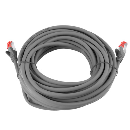 RJ45 CAT 6 S/FTP AWG27 LSZH grau 10m Kabel