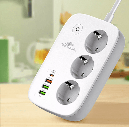 SMART Spacetronik SL-PS27 3AC 4U power strip