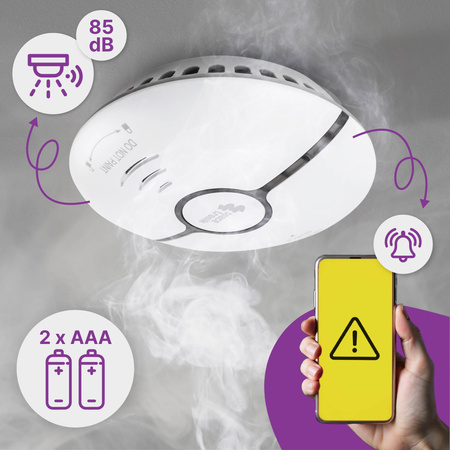Bezprzewodowa czujka dymu Smart Life SL-DS01