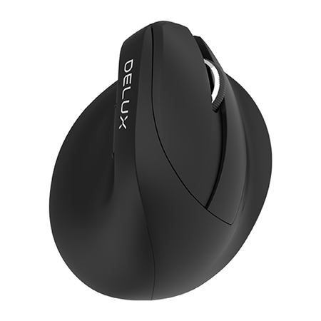 Mysz pionowa Delux M618 MINI czarna, bezprzewodowa