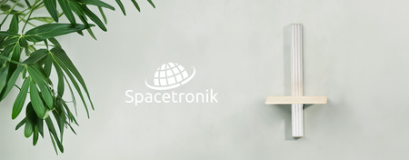 Półka ścienna pod doniczkę SPGC21BB Czarna