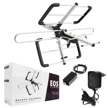 Spacetronik EOS Combo Black Active DVB-T2 Antenna