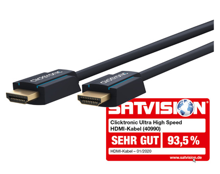 CLICKTRONIC Kabel HDMI 2.1 8K 60Hz 1m