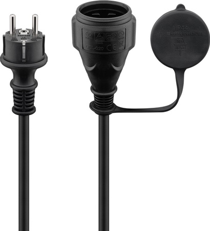 Goobay 10m grounded extension electric cable