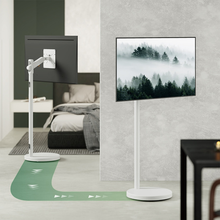 Mobilny stojak na monitor TV SPE-T02B czarny