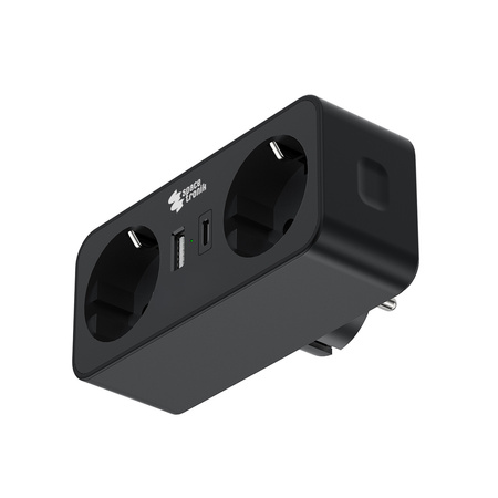 Listwa zasilająca 2xAC 1xUSB 1xUSB-C SPS-PS01B