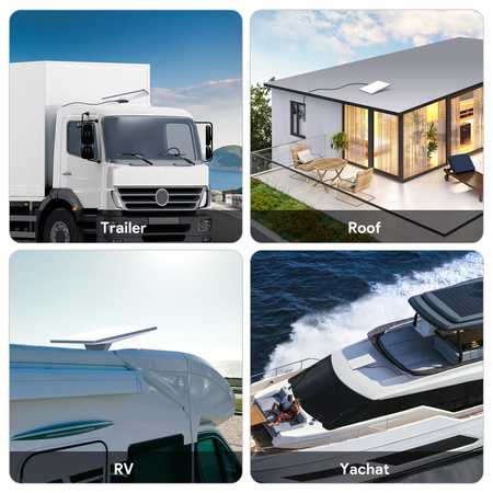 Aluminiowy uchwyt na dach do Starlink Mini