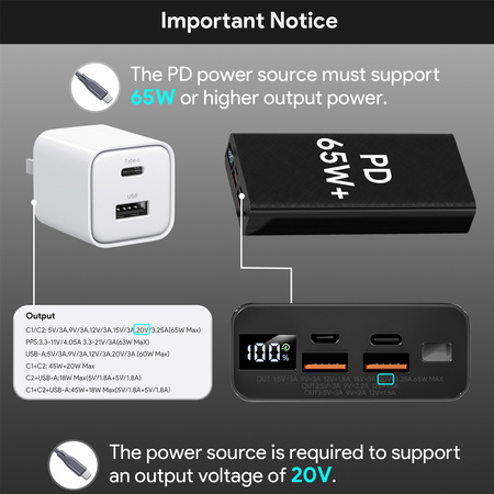 Spacetronik SSK1 Kabel zasilania USB-C na DC 10m