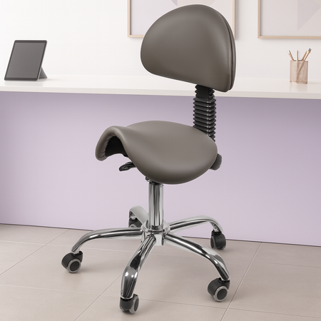 Ergonomiczny hoker regulowany SELLA szary