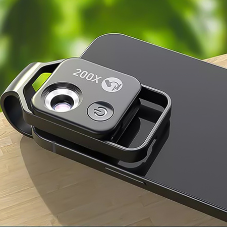 Digital microscope lens for phone 200x LED