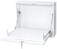 19'' 2U RACK enclosure 350x130mm WHITE vertical