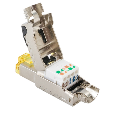 Beznástrojová zástrčka RJ45 CAT 8 FTP SP-LC02